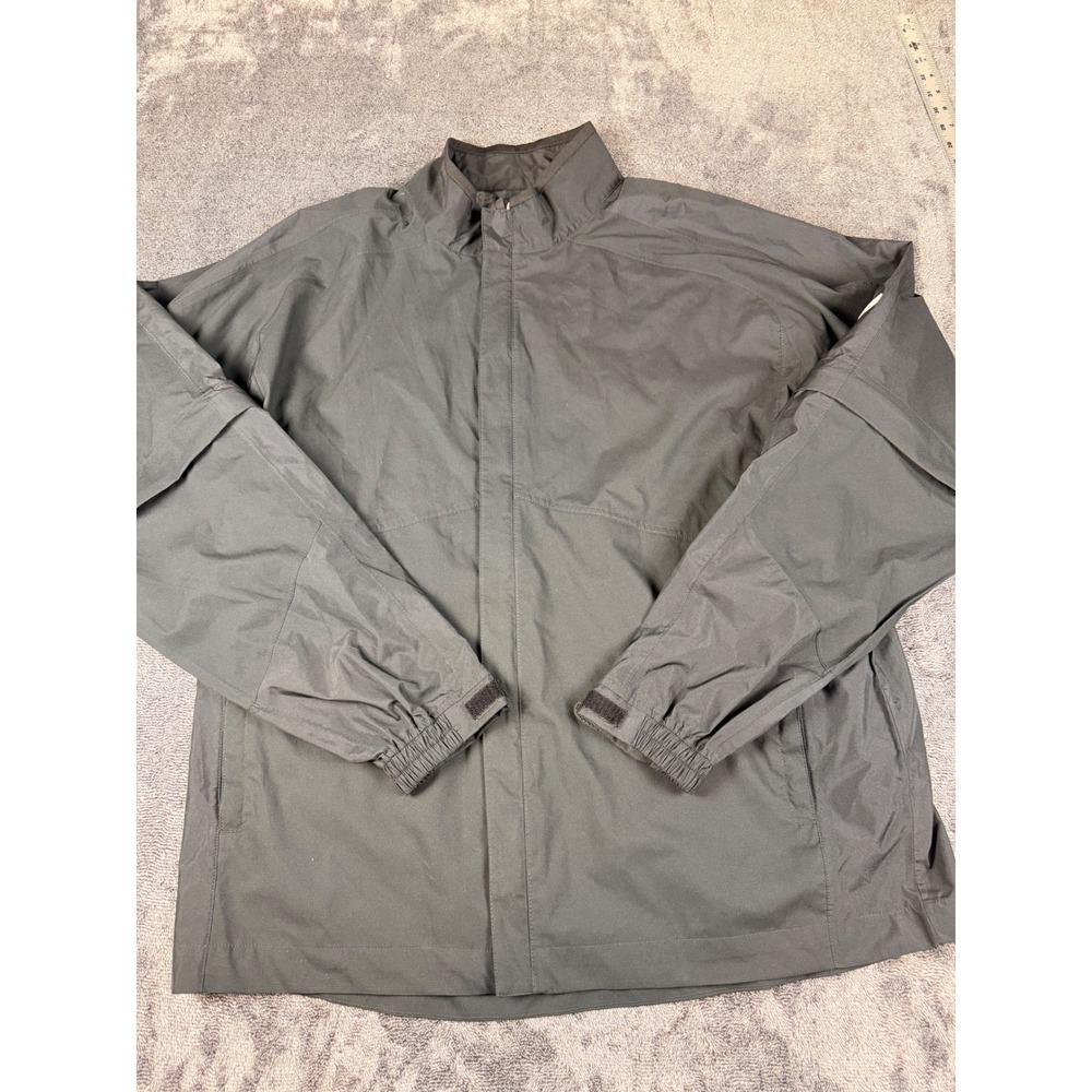 FootJoy DryJoys HydroLite Golf Jacket Mens XL Gray Convertible Zip Off Sleeve